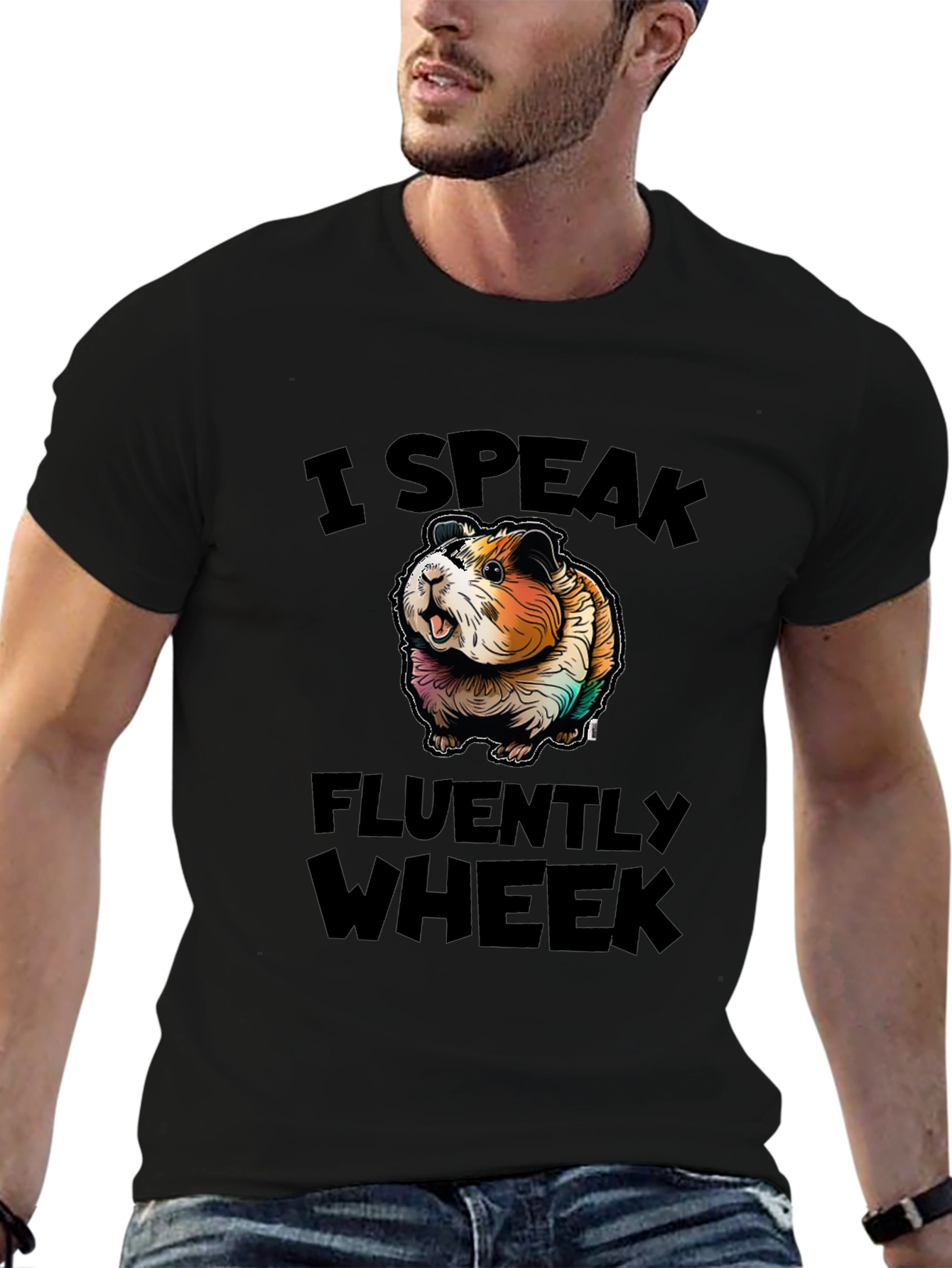I Speak Fluently Wheek Guinea Pig T-Shirt
