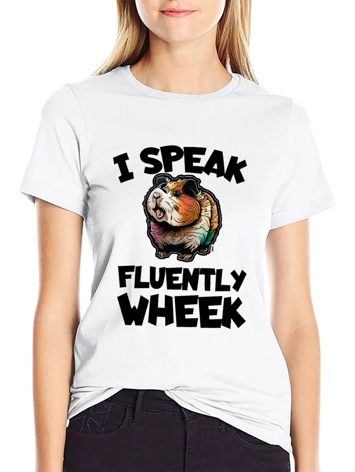 I Speak Fluently Wheek Guinea Pig T-Shirt
