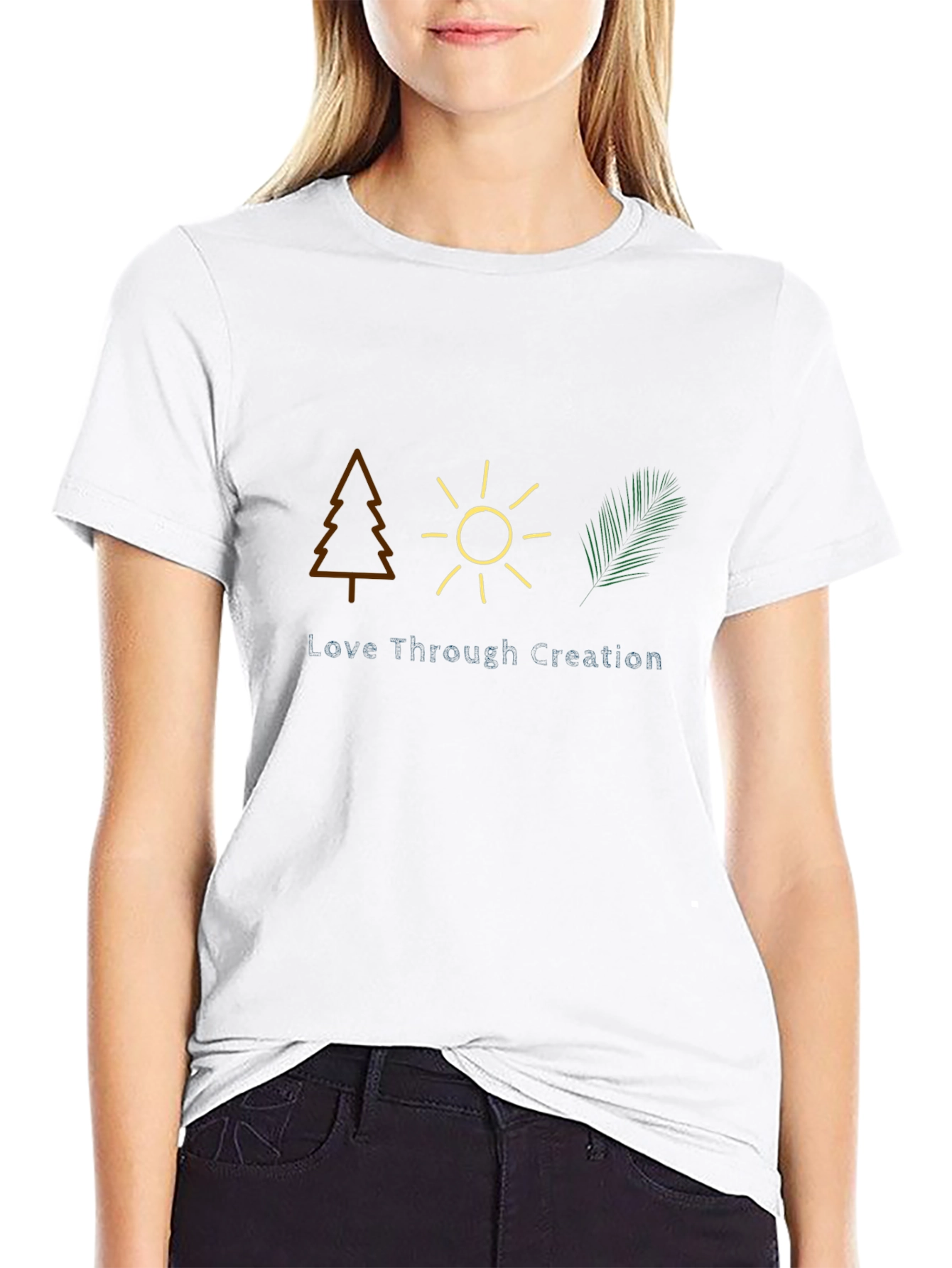 Nature Inspired Graphic Tee - Love Through Creation