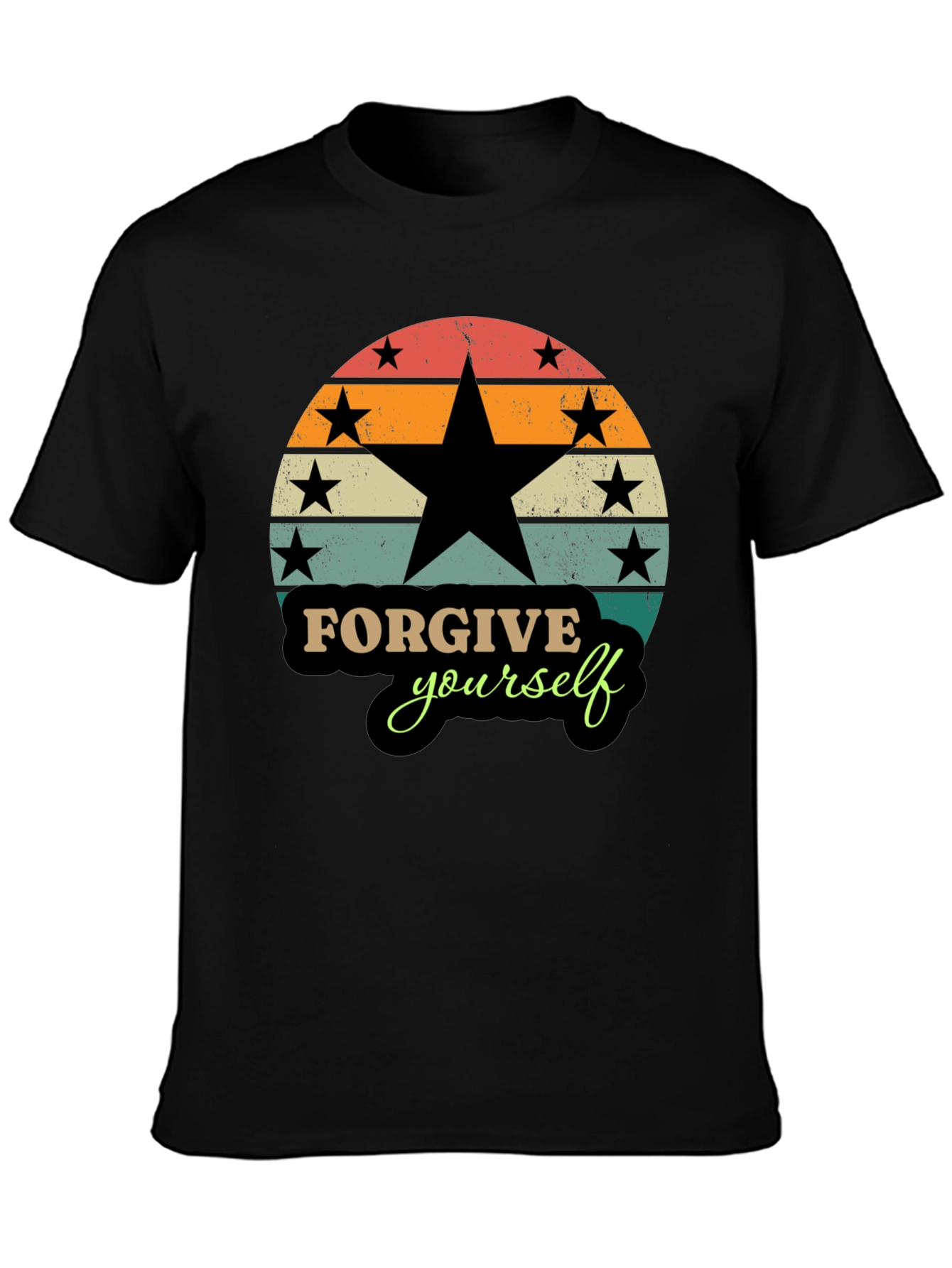 Forgive Yourself Retro Style Graphic T-Shirt