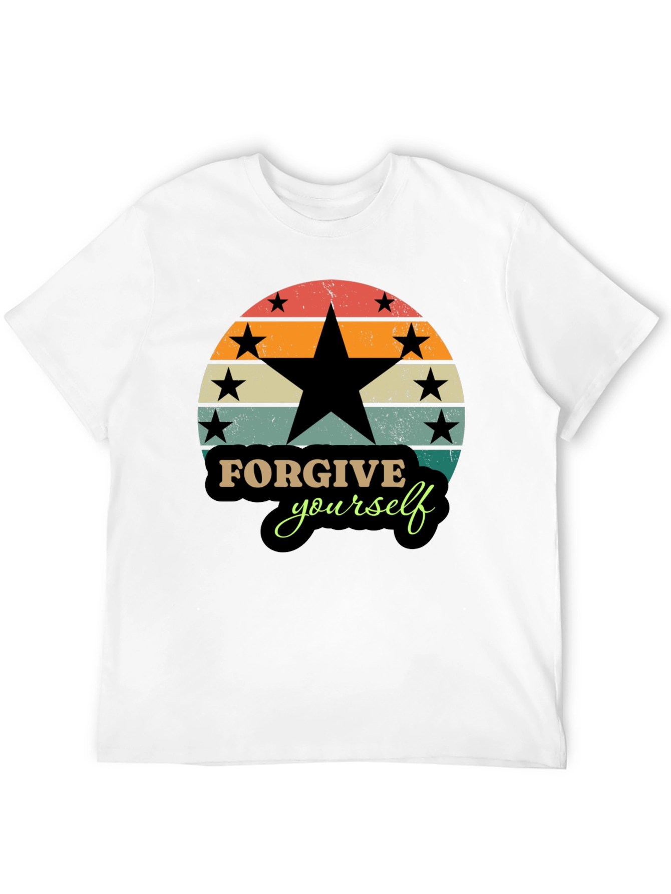 Forgive Yourself Retro Style Graphic T-Shirt