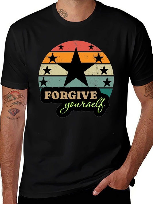 Forgive Yourself Retro Style Graphic T-Shirt