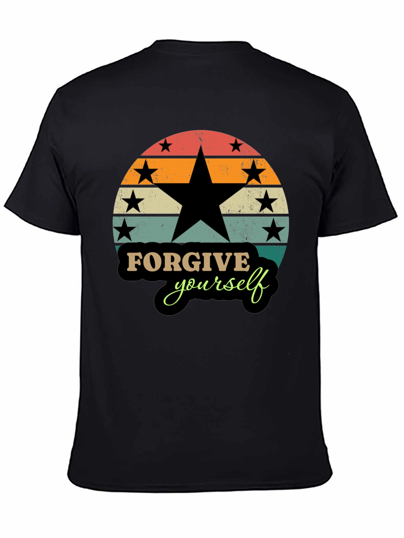 Forgive Yourself Retro Style Graphic T-Shirt