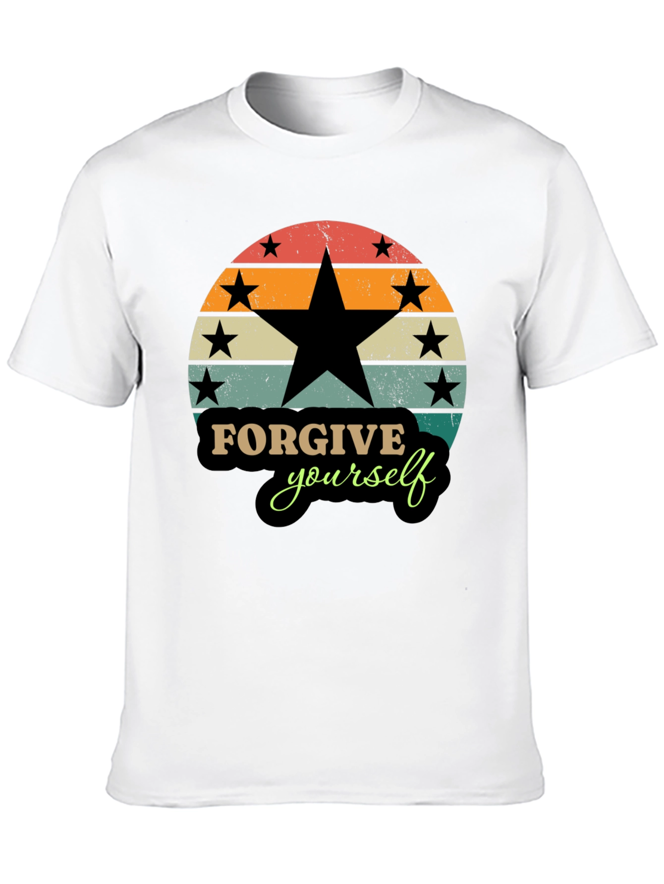 Forgive Yourself Retro Style Graphic T-Shirt