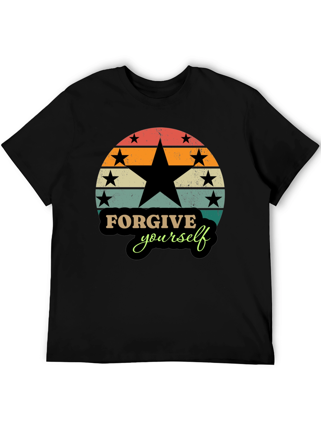 Forgive Yourself Retro Style Graphic T-Shirt