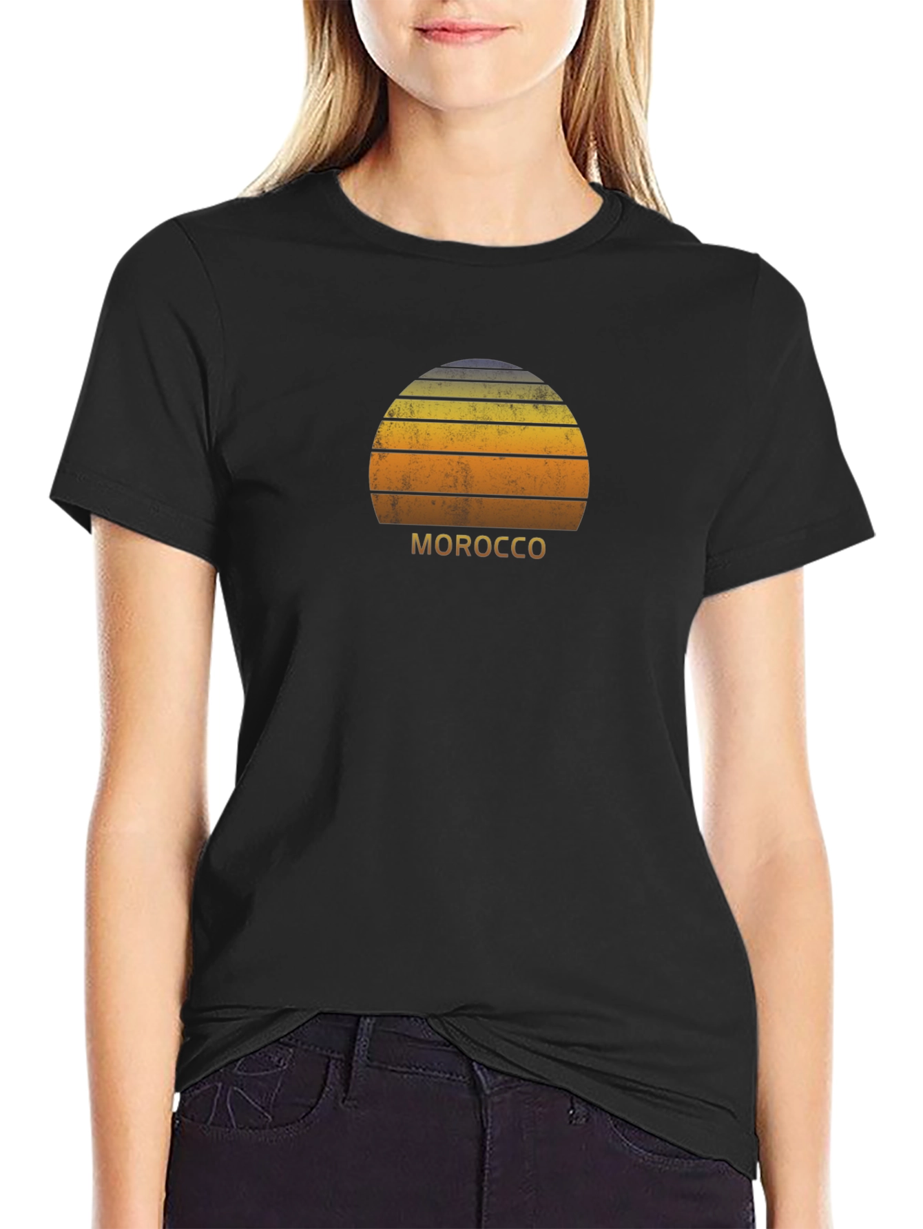 Morocco Sunset T-Shirt - Retro Graphic Tee