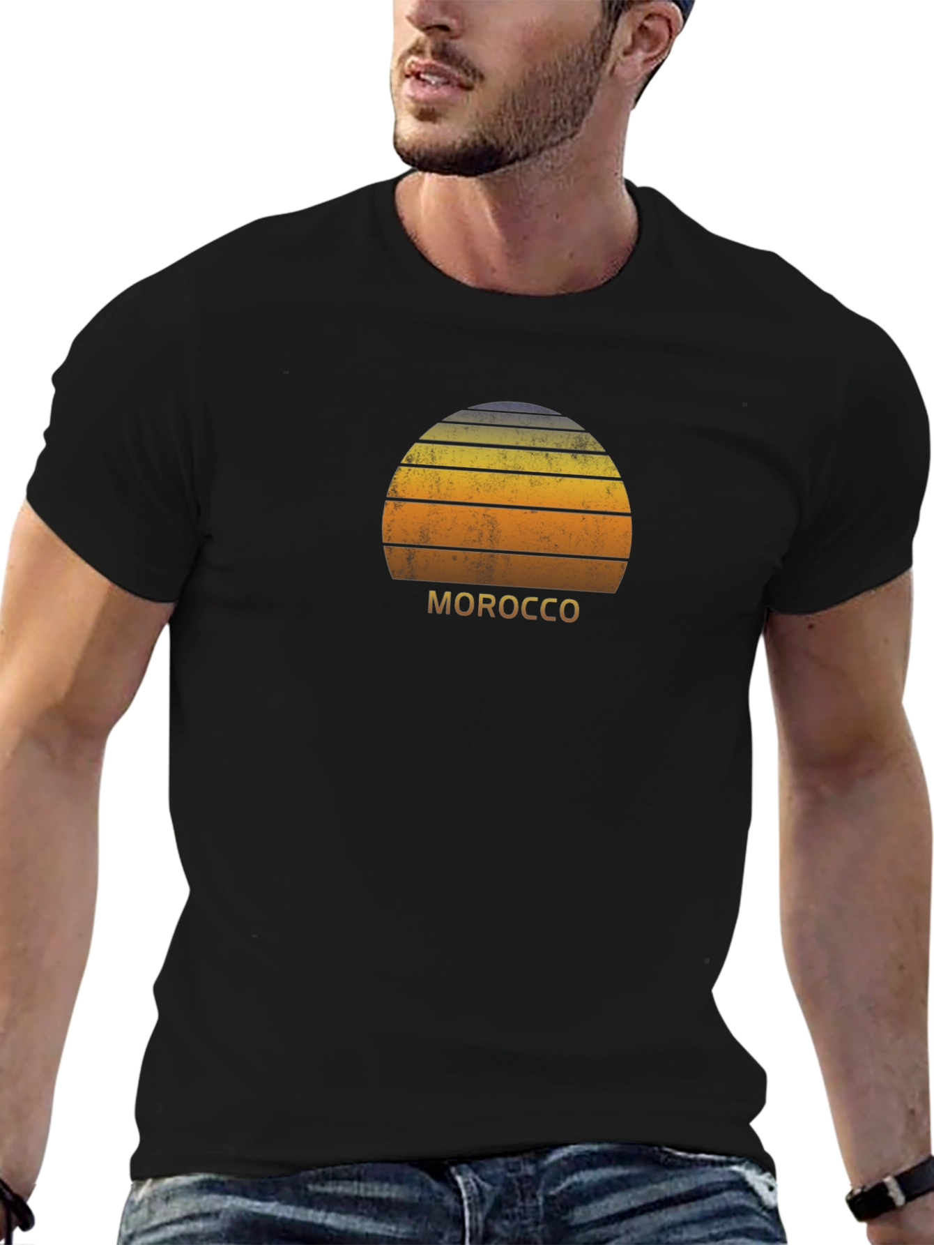 Morocco Sunset T-Shirt - Retro Graphic Tee
