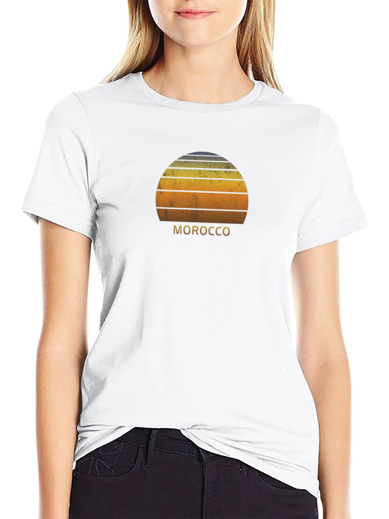 Morocco Sunset T-Shirt - Retro Graphic Tee