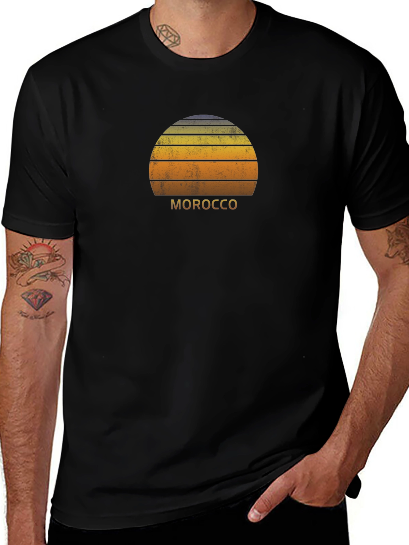 Morocco Sunset T-Shirt - Retro Graphic Tee