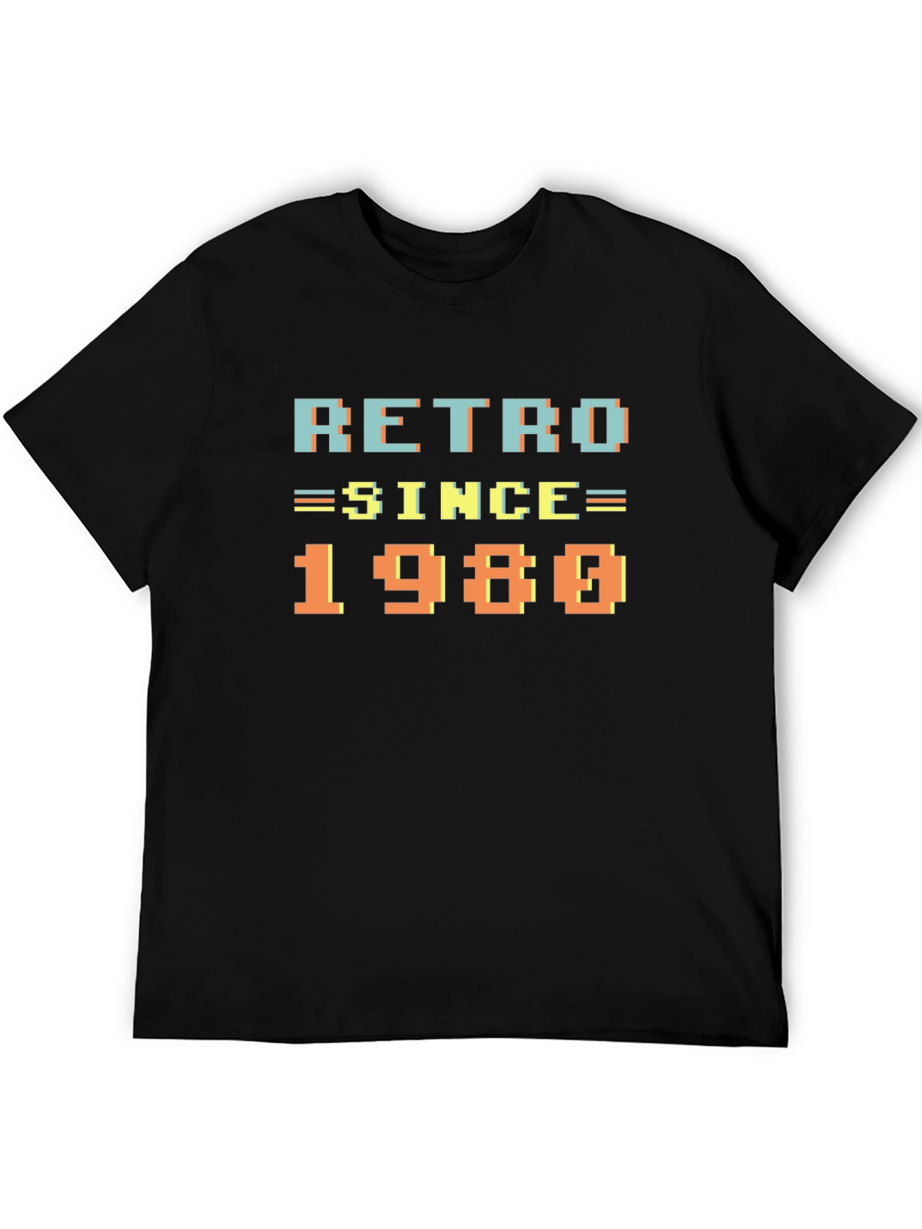 Retro Since 1980 Black T-Shirt