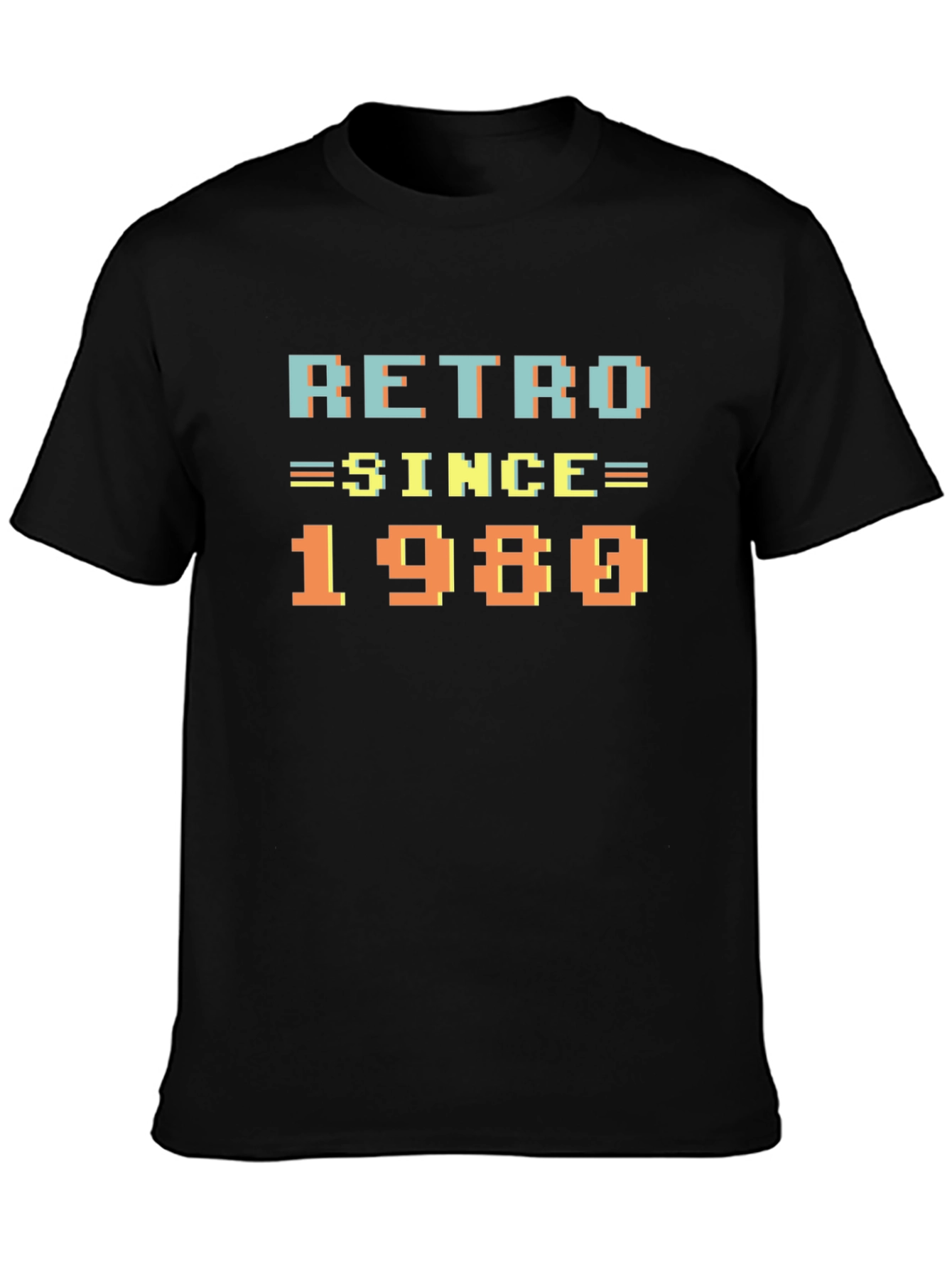 Retro Since 1980 Black T-Shirt