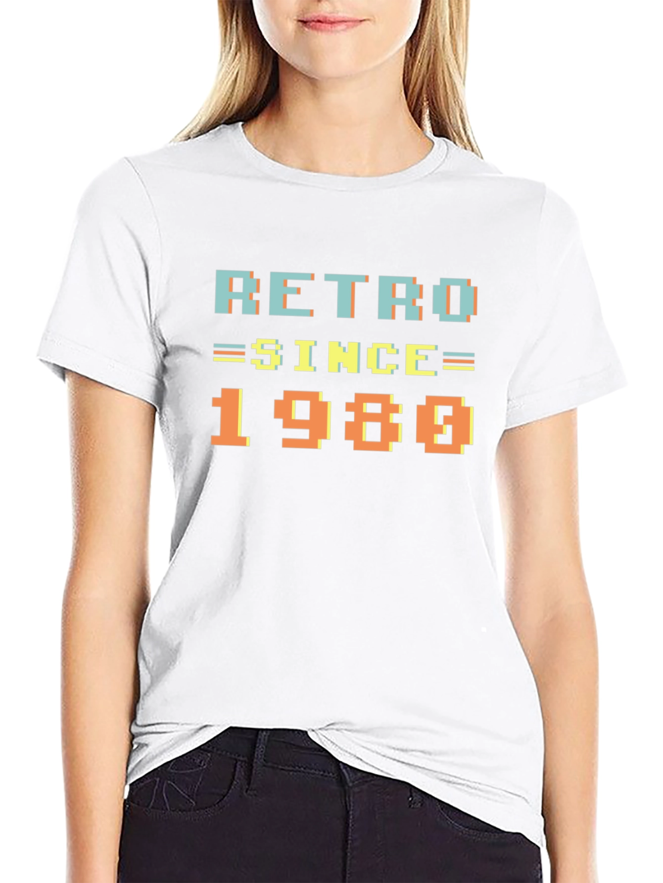 Retro Since 1980 Black T-Shirt