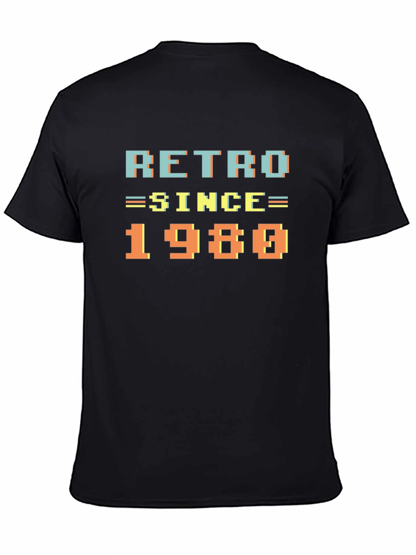 Retro Since 1980 Black T-Shirt