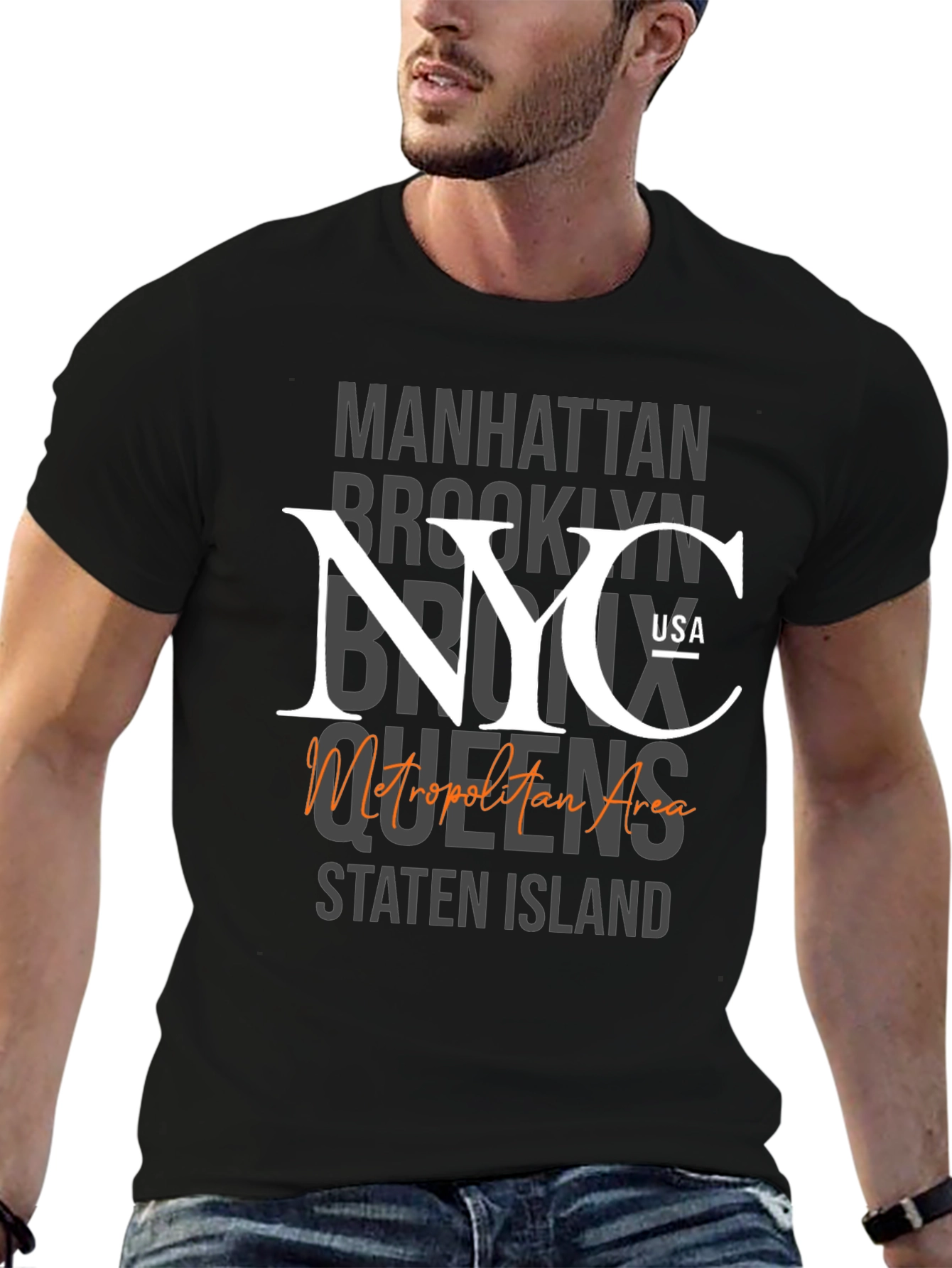 NYC Metropolitan Area Graphic T-Shirt
