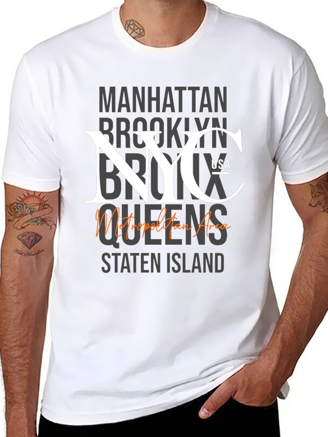 NYC Metropolitan Area Graphic T-Shirt