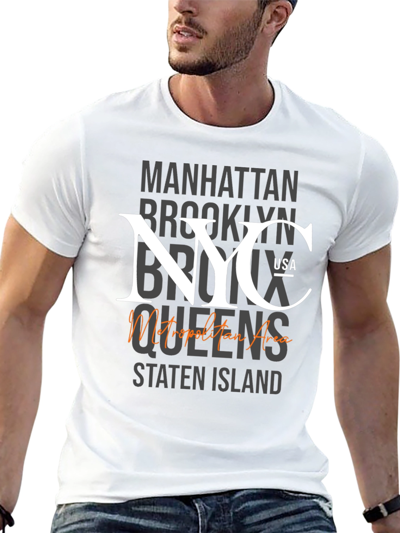 NYC Metropolitan Area Graphic T-Shirt