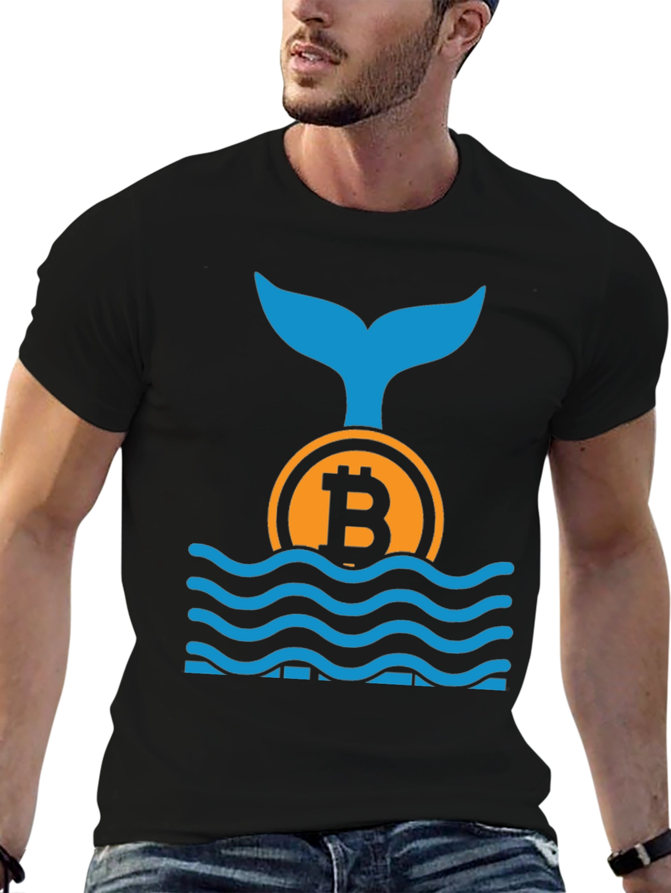 Bitcoin Whale T-Shirt - Crypto Trader Apparel
