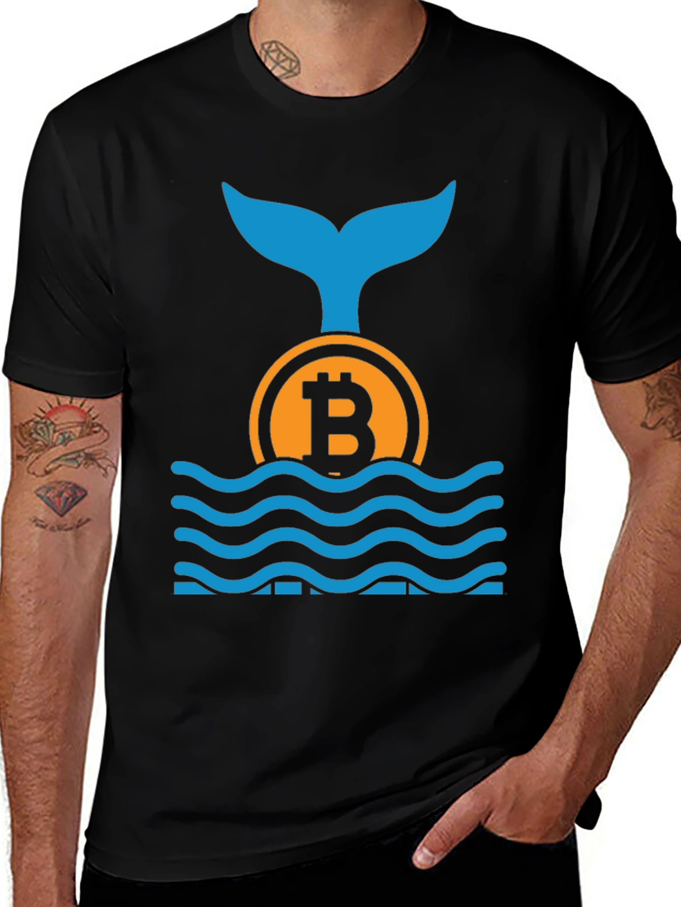 Bitcoin Whale T-Shirt - Crypto Trader Apparel