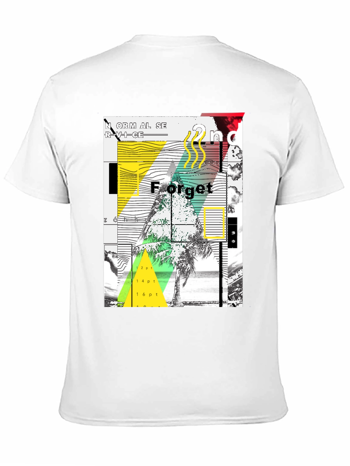 Abstract Graphic Print Mens Black T-Shirt