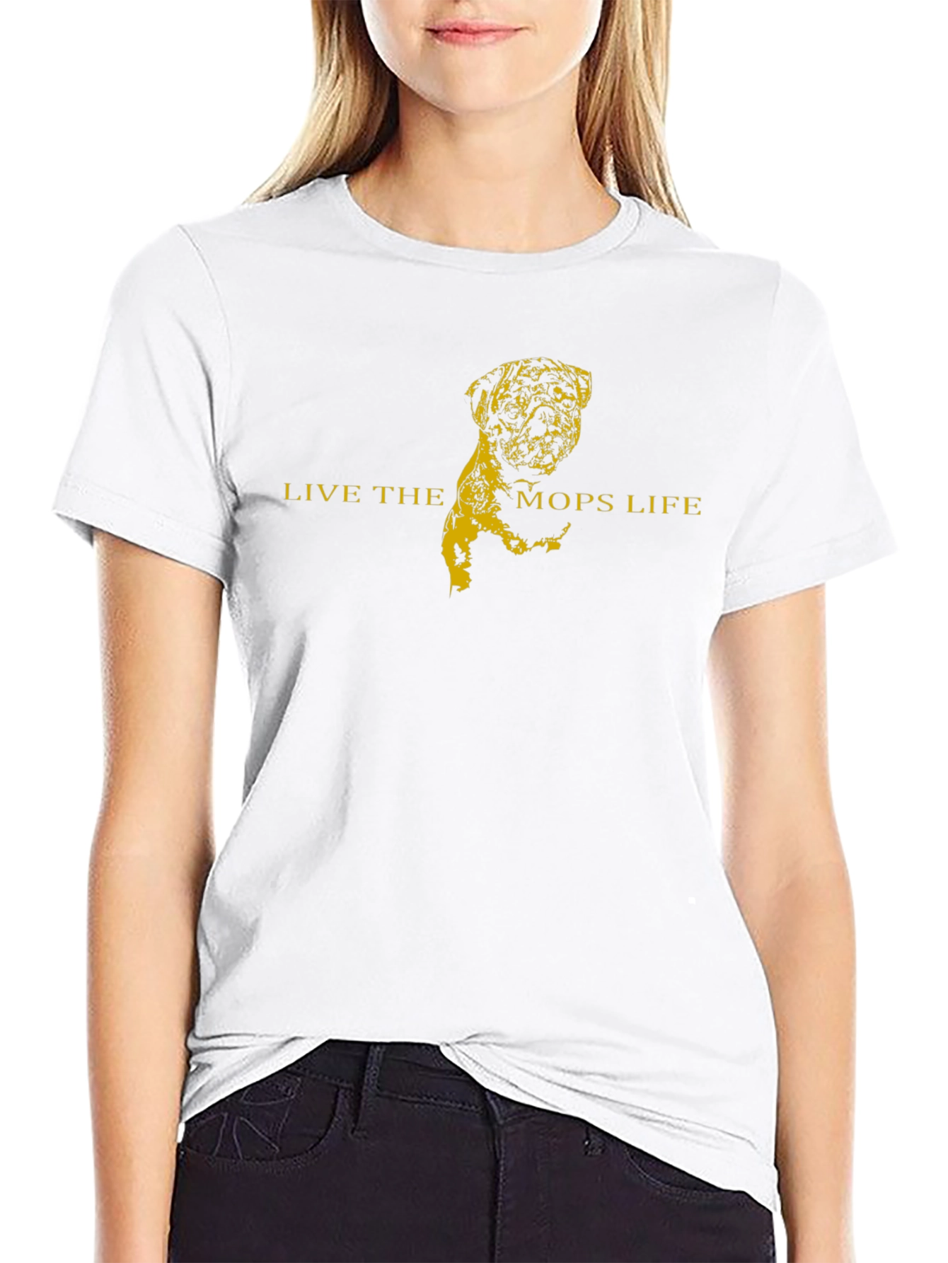 Live the Mops Life T-Shirt - Black