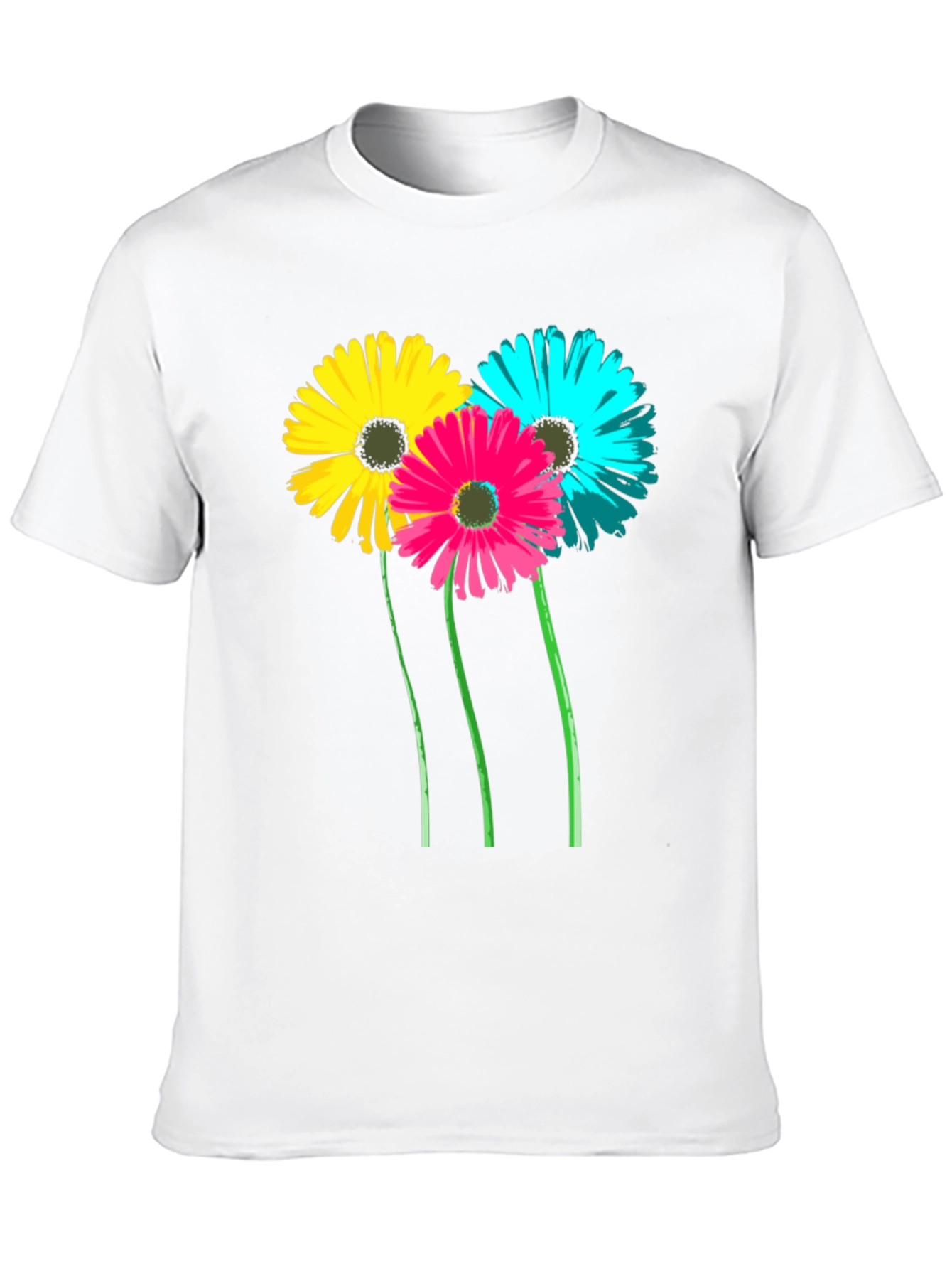 Floral Graphic Tee - Black