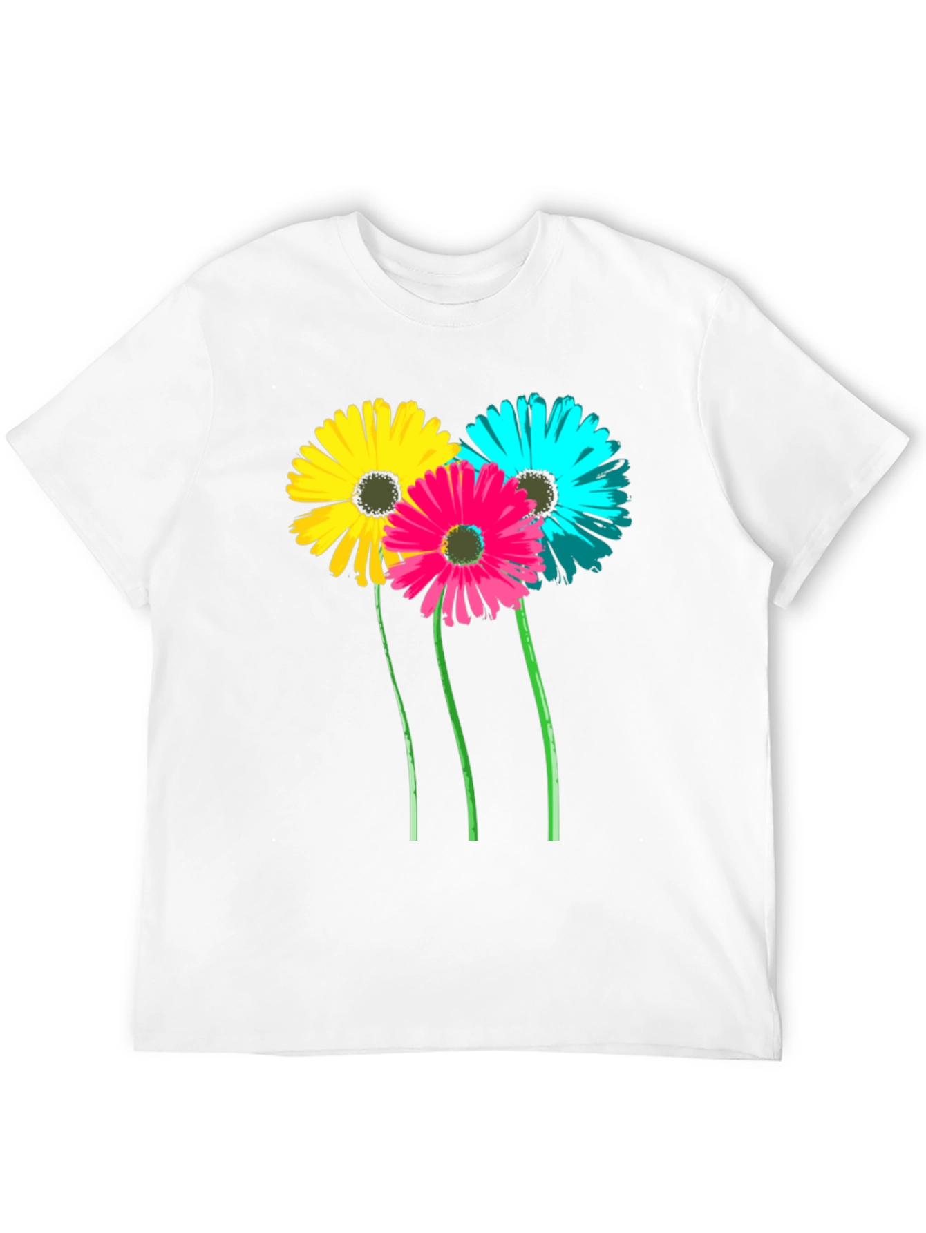 Floral Graphic Tee - Black