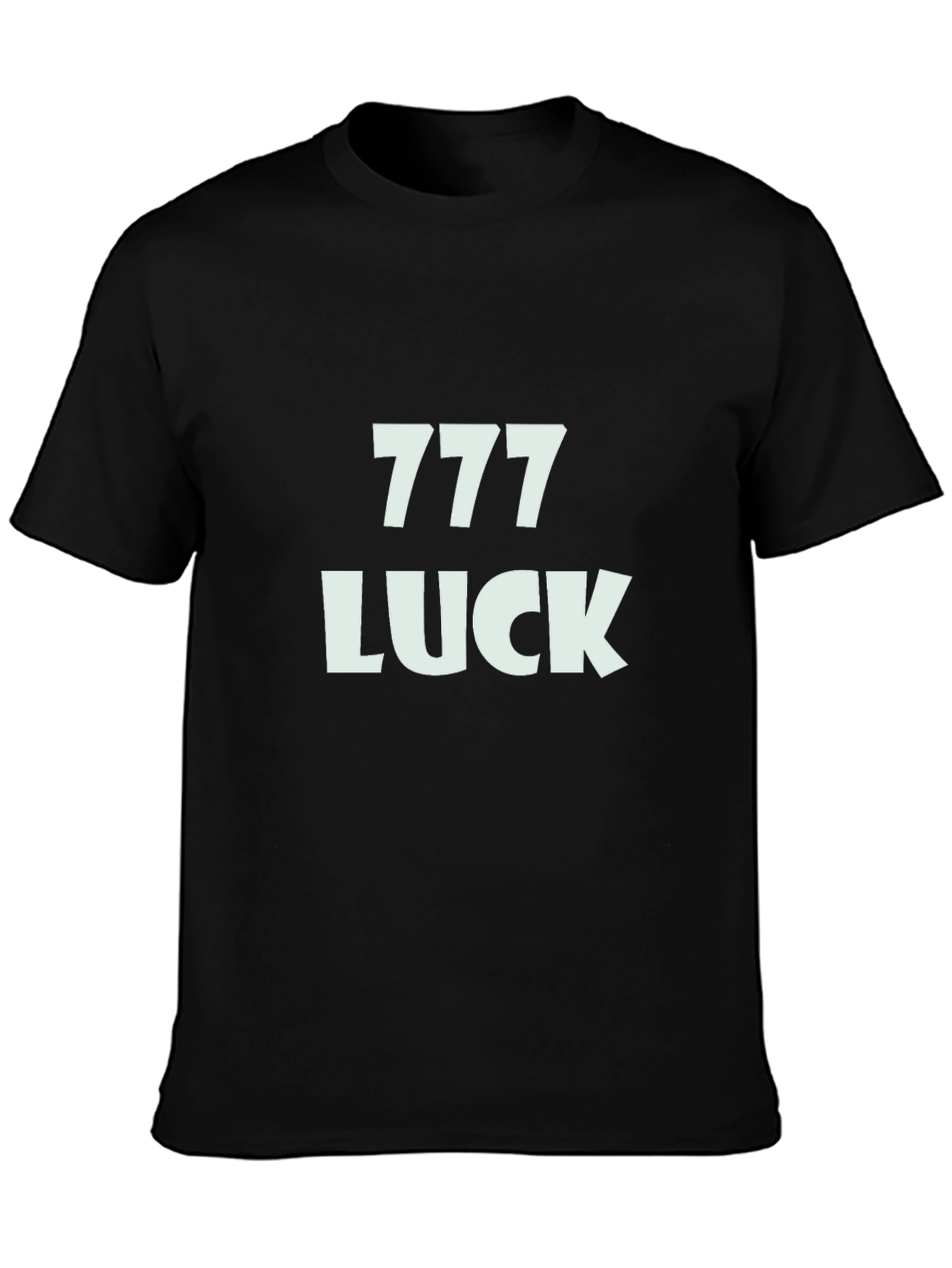 Lucky 777 Graphic Print Crew Neck T-Shirt