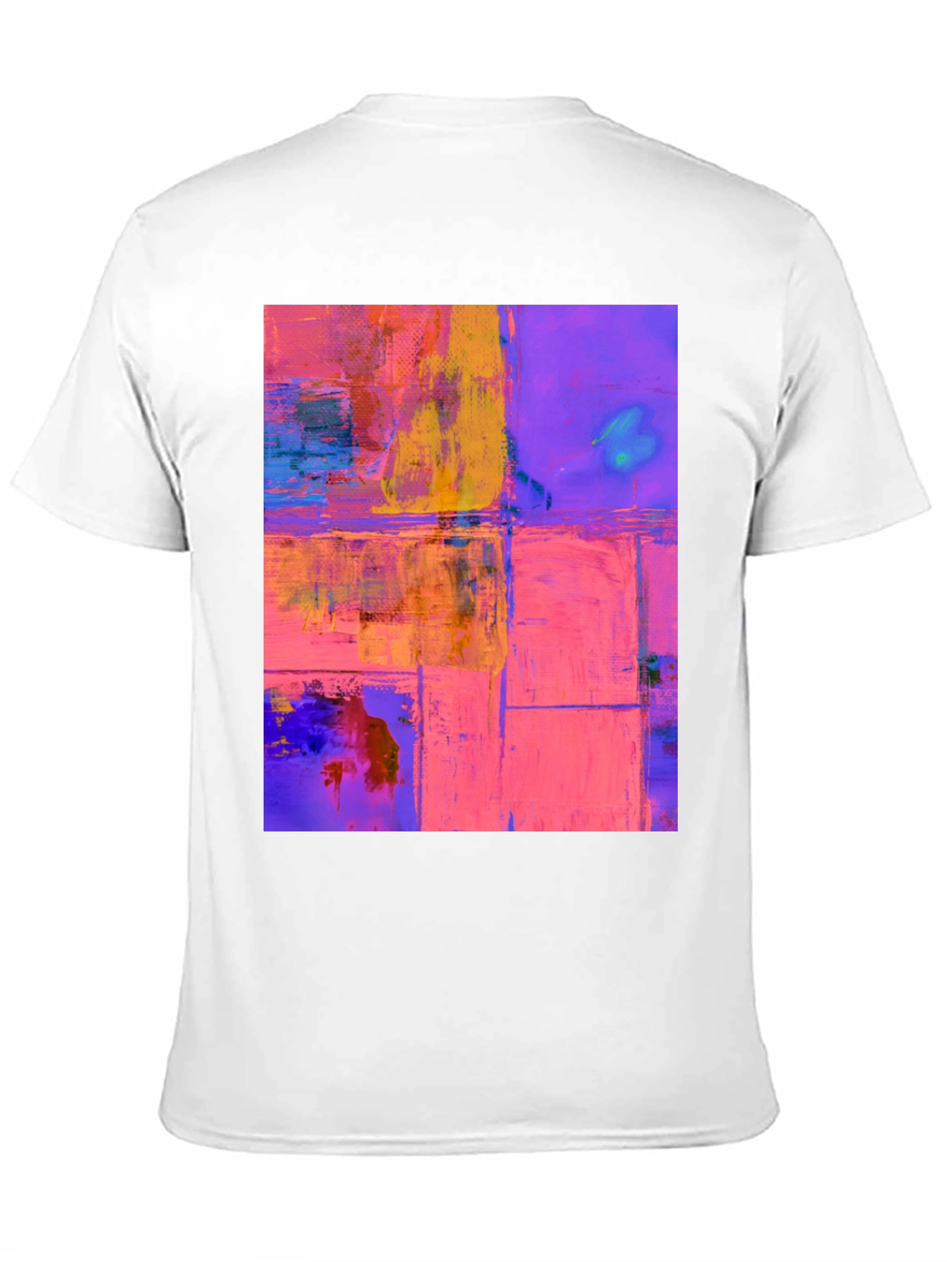 Abstract Art Print Black T-Shirt
