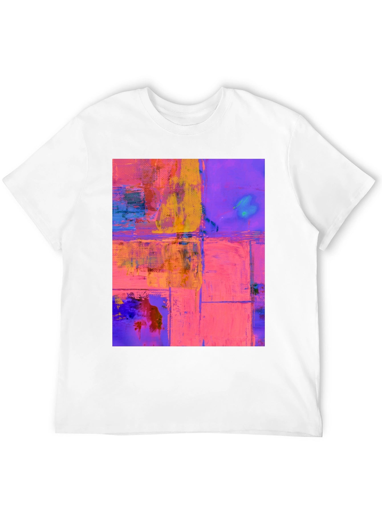 Abstract Art Print Black T-Shirt