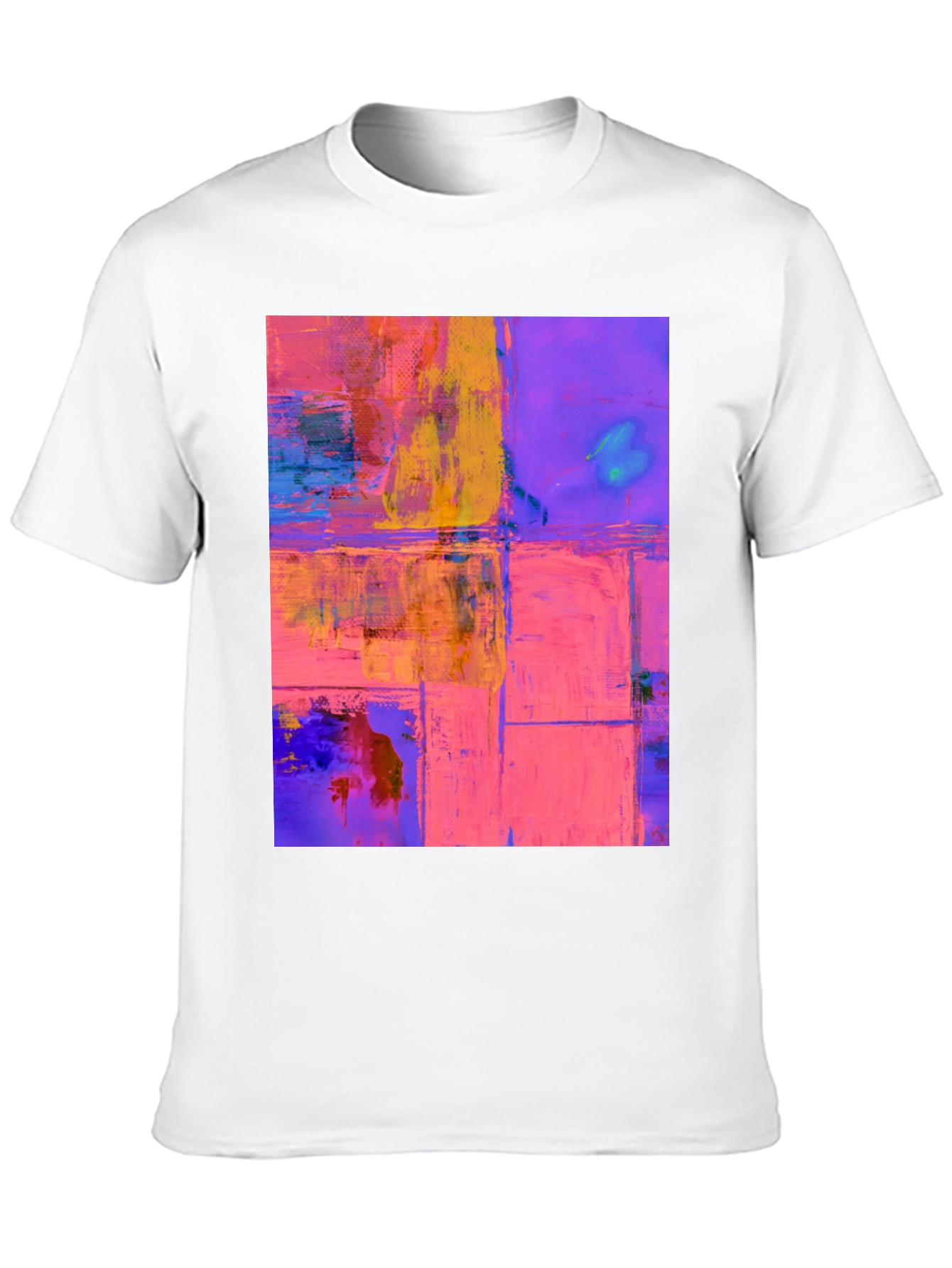 Abstract Art Print Black T-Shirt