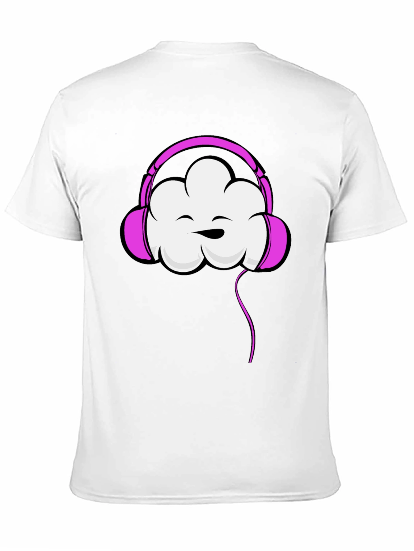 Cloud Headphones Black T-Shirt