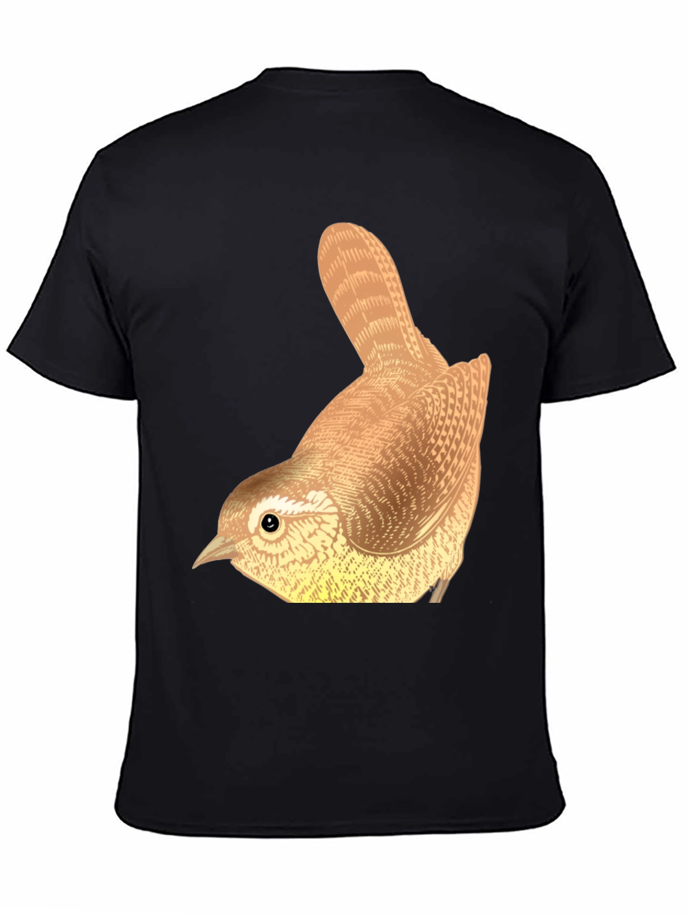 Bird Graphic Tee - Nature Lovers Black T-Shirt