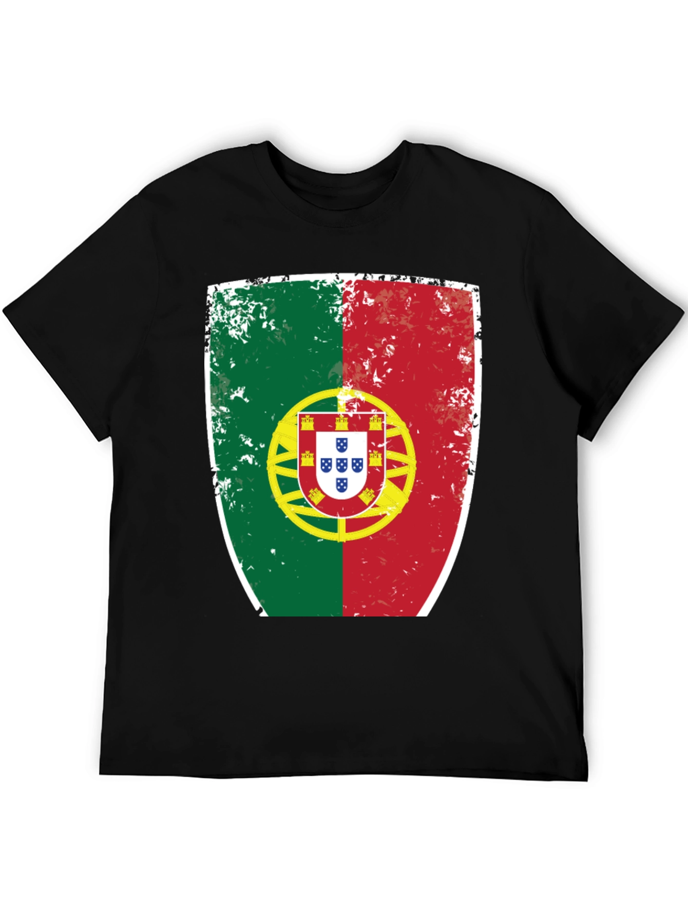 Portugal Flag Shield Graphic T-Shirt