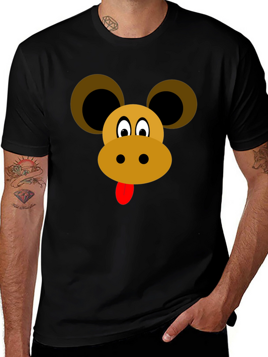 Cartoon Animal Face Graphic Tee