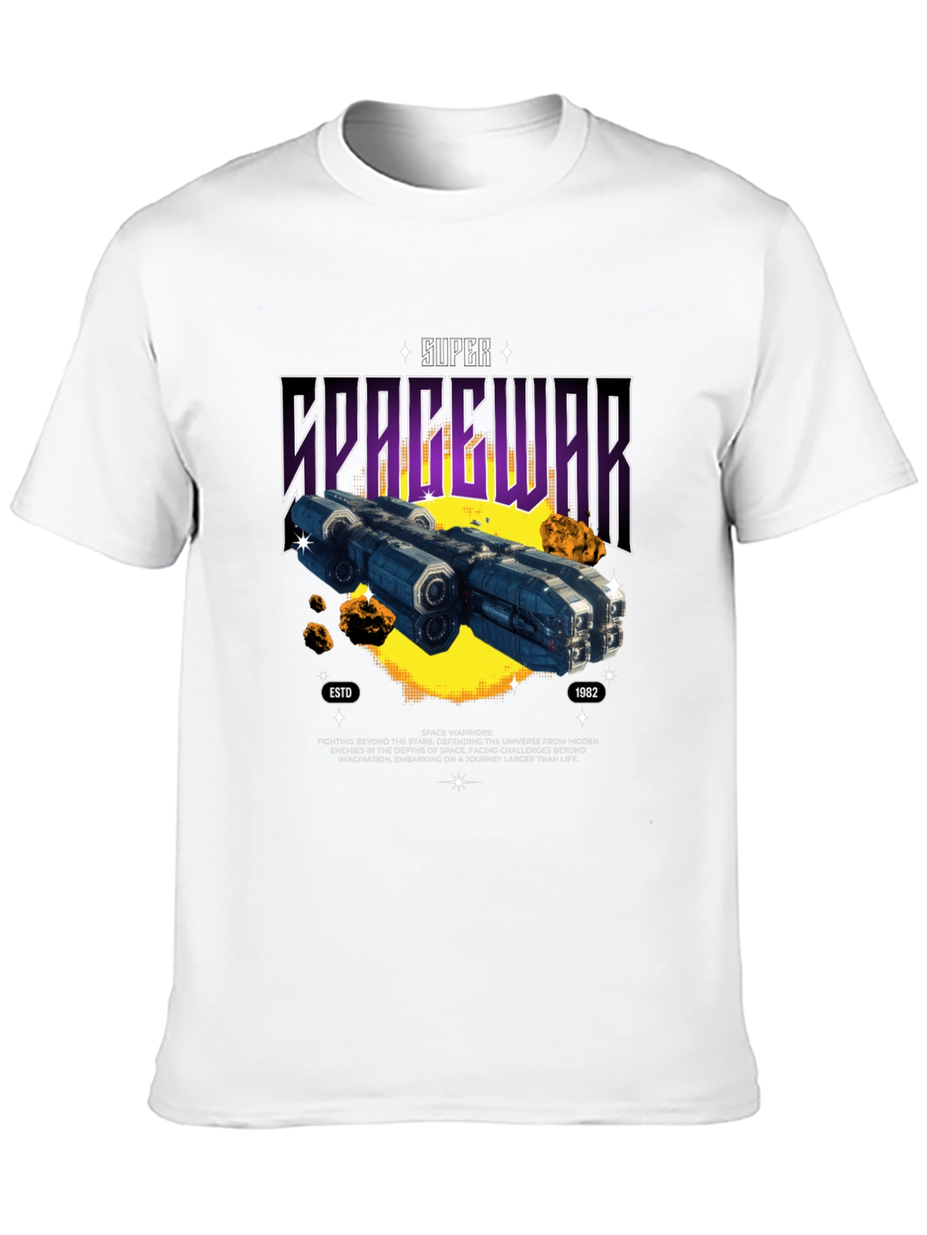 Super Spacewar T-Shirt - Retro Sci-Fi Graphic Tee