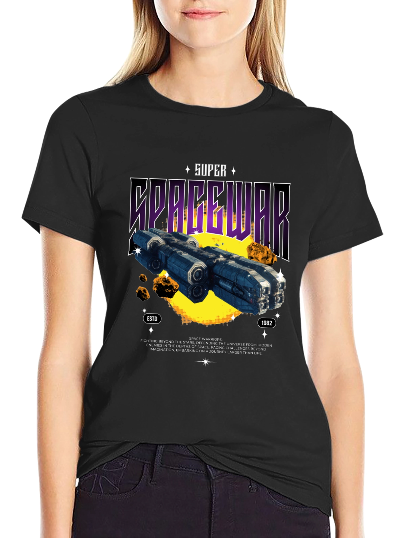 Super Spacewar T-Shirt - Retro Sci-Fi Graphic Tee