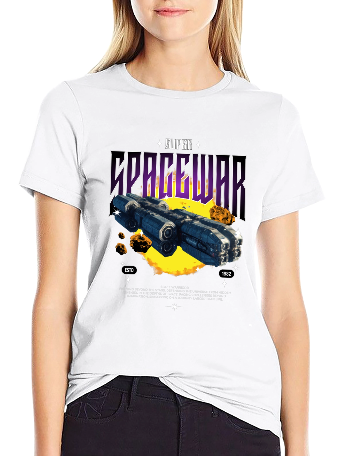 Super Spacewar T-Shirt - Retro Sci-Fi Graphic Tee