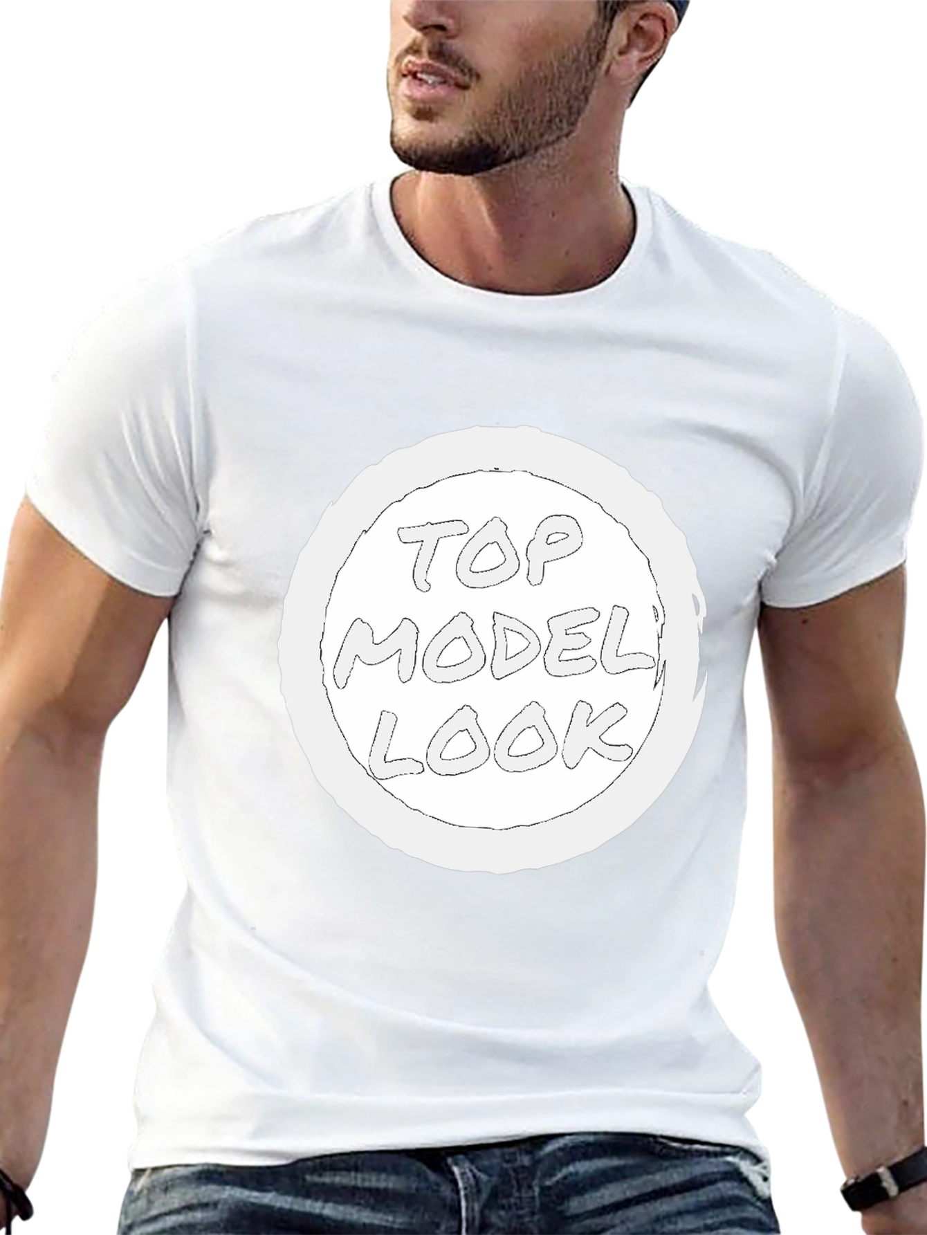 Top Model Look Graphic T-Shirt