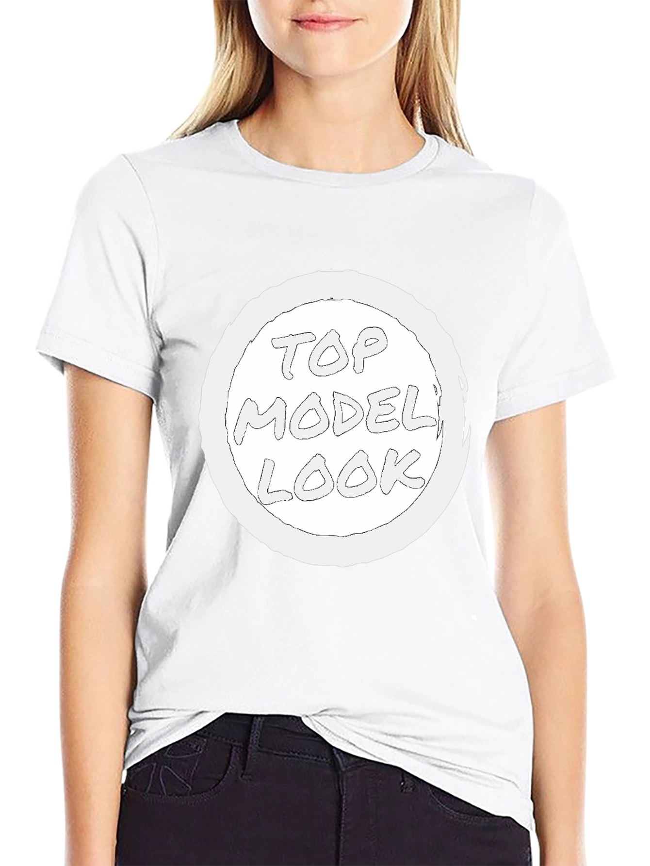 Top Model Look Graphic T-Shirt