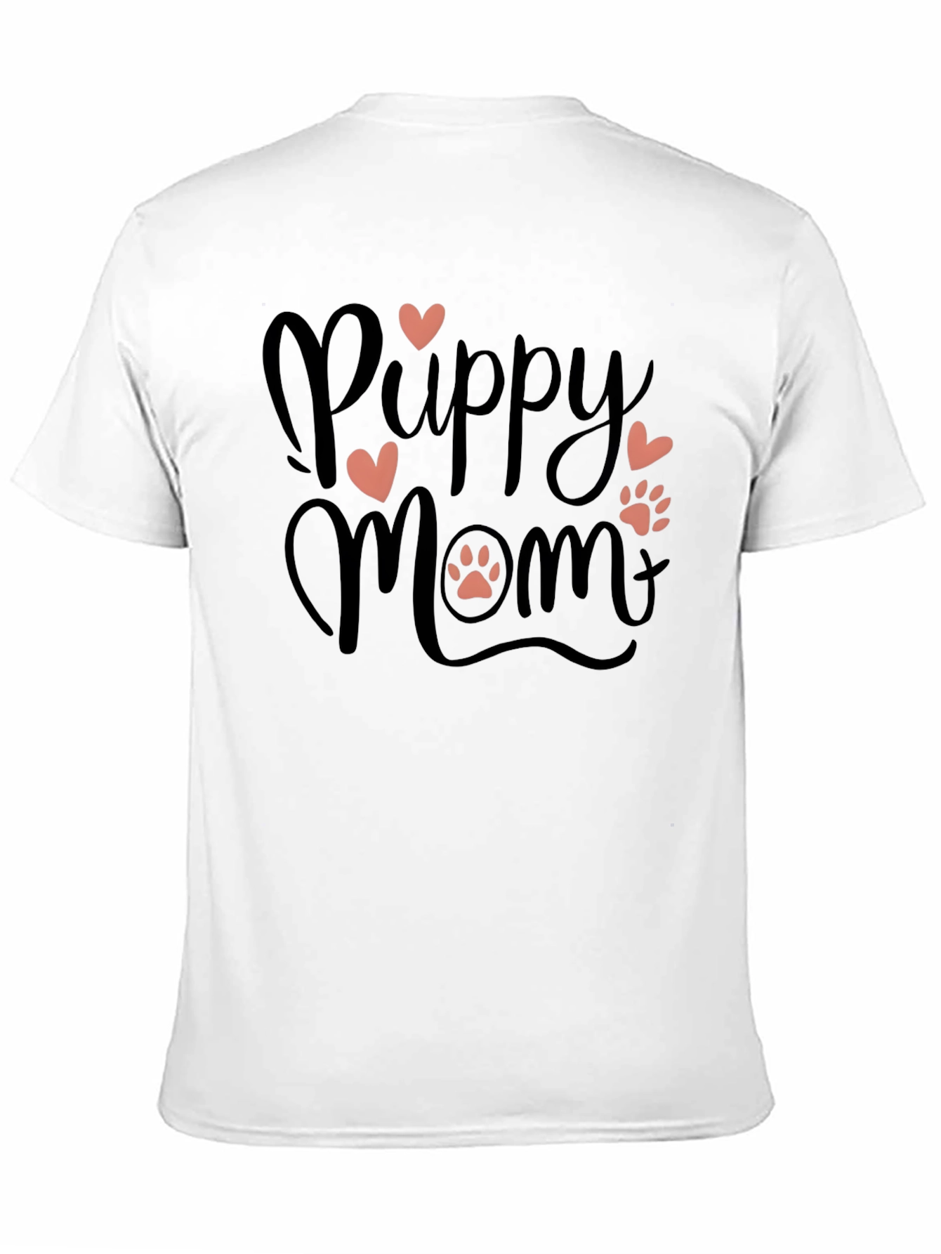 Puppy Mom Black T-Shirt - Dog Lover Tee