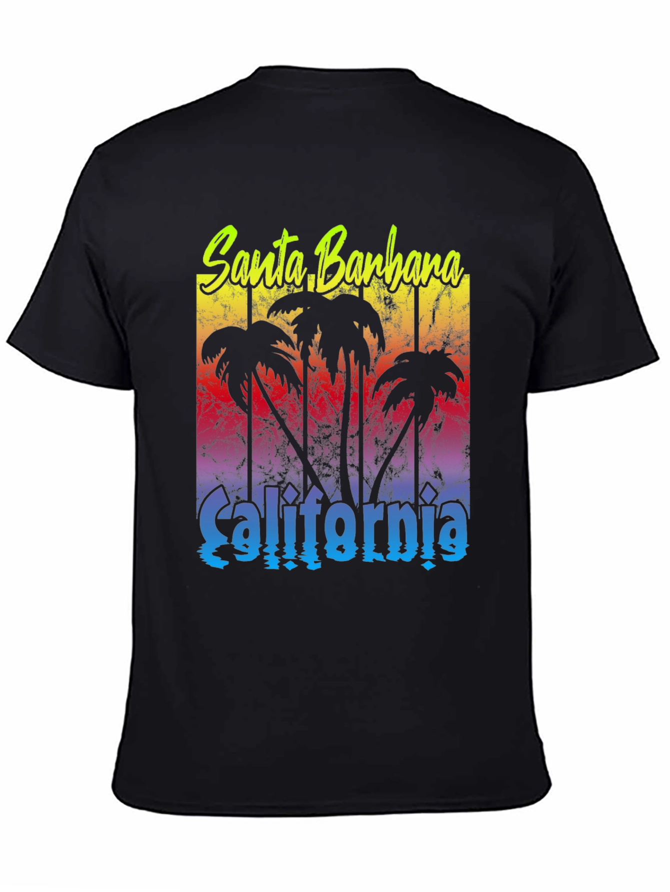 Santa Barbara California Palm Tee