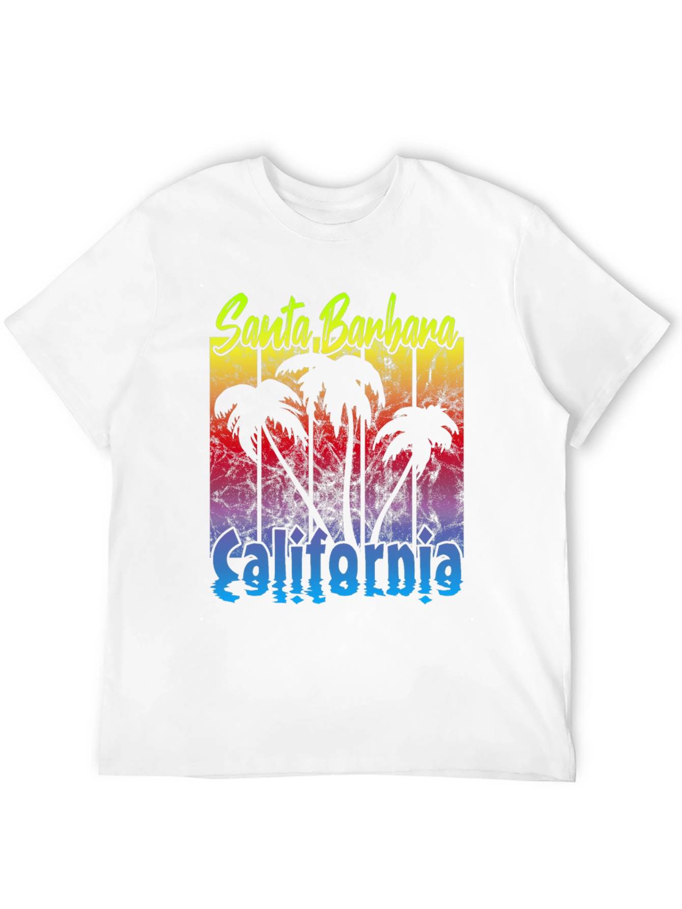 Santa Barbara California Palm Tee
