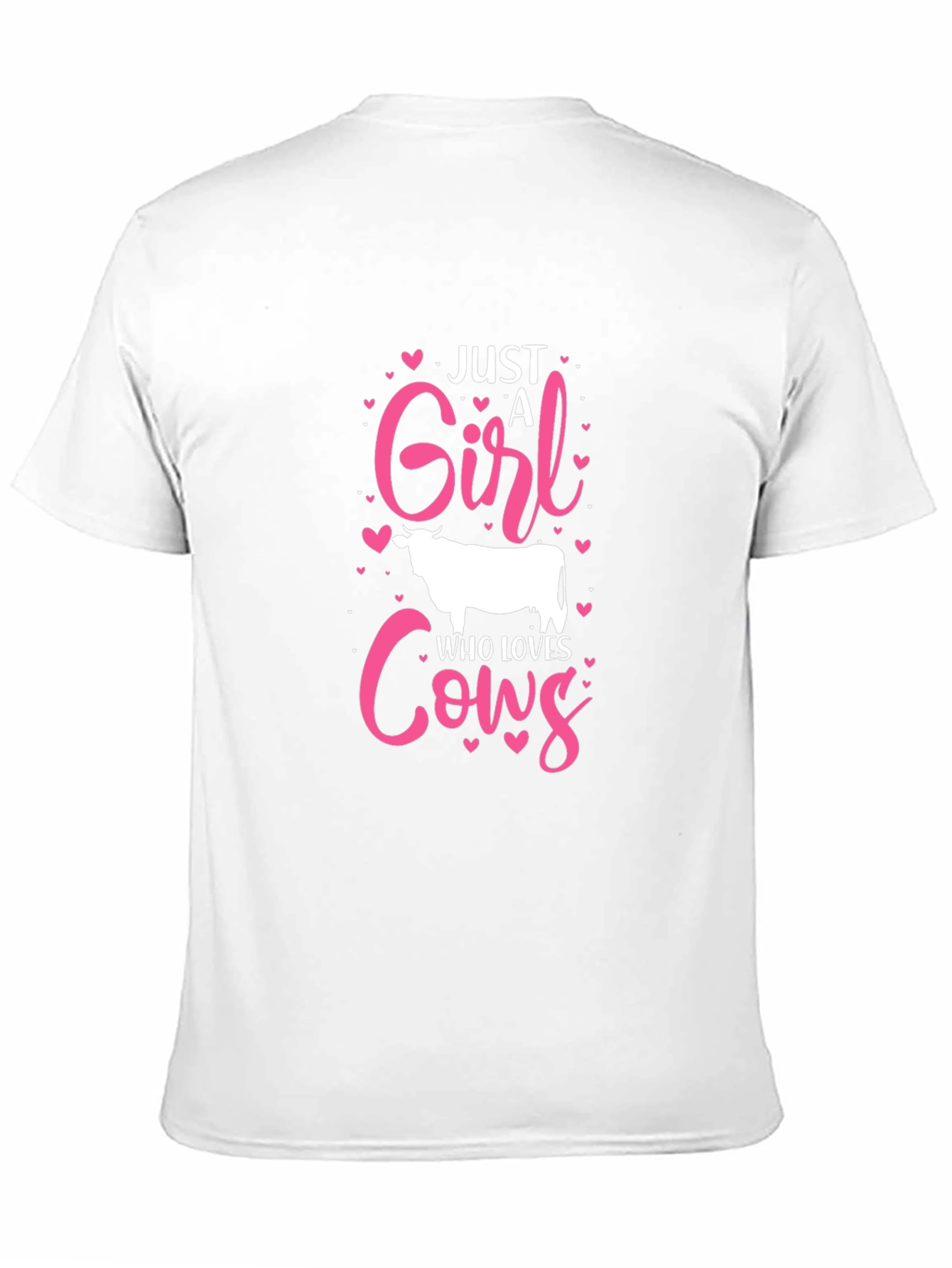 Just a Girl Who Loves Cows Graphic T-Shirt