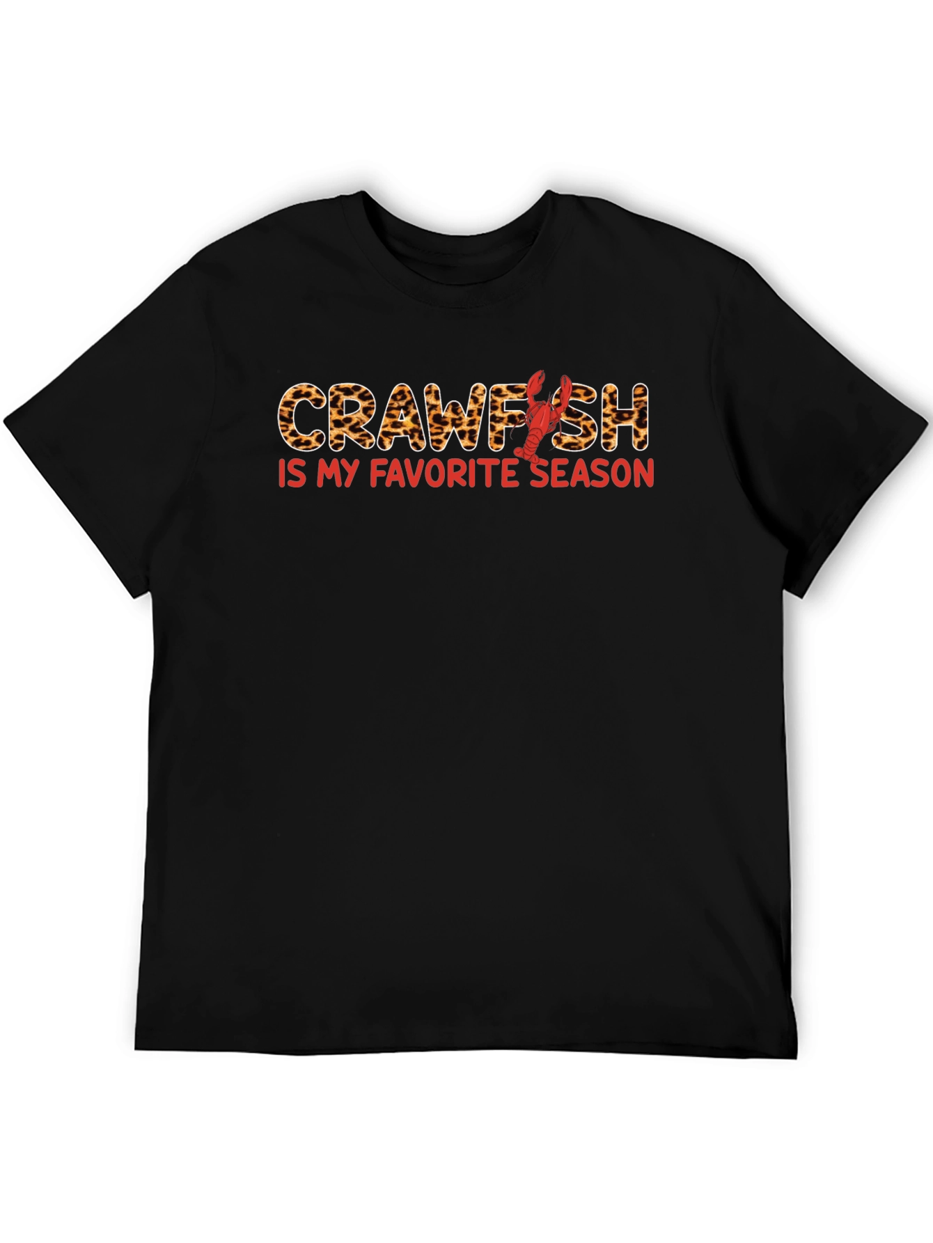 Crawfish Season T-Shirt - Leopard Print