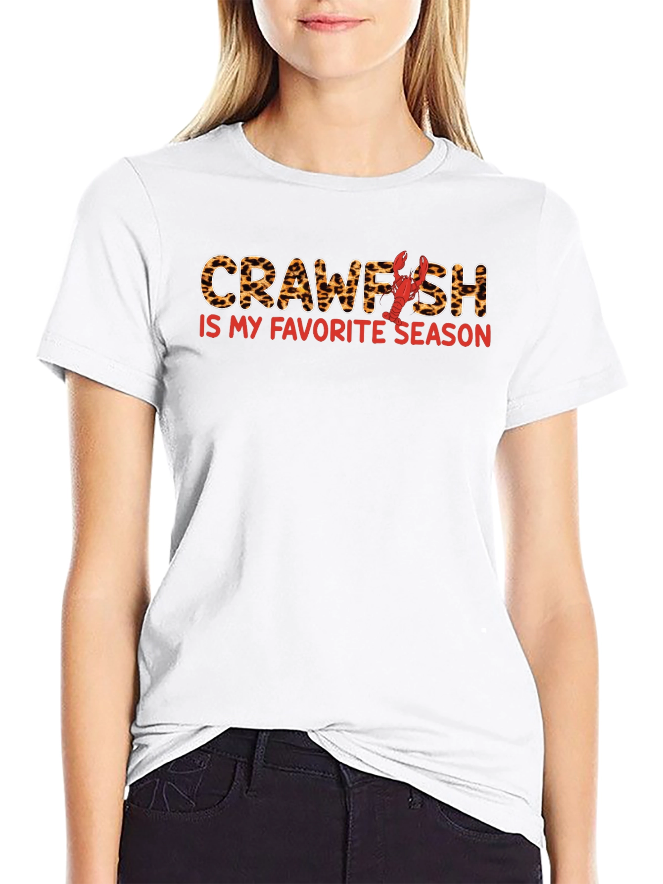 Crawfish Season T-Shirt - Leopard Print