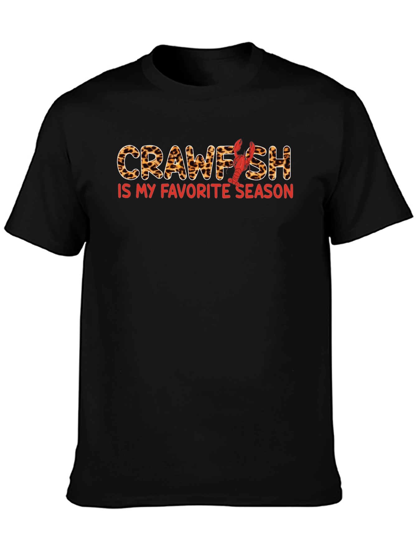 Crawfish Season T-Shirt - Leopard Print