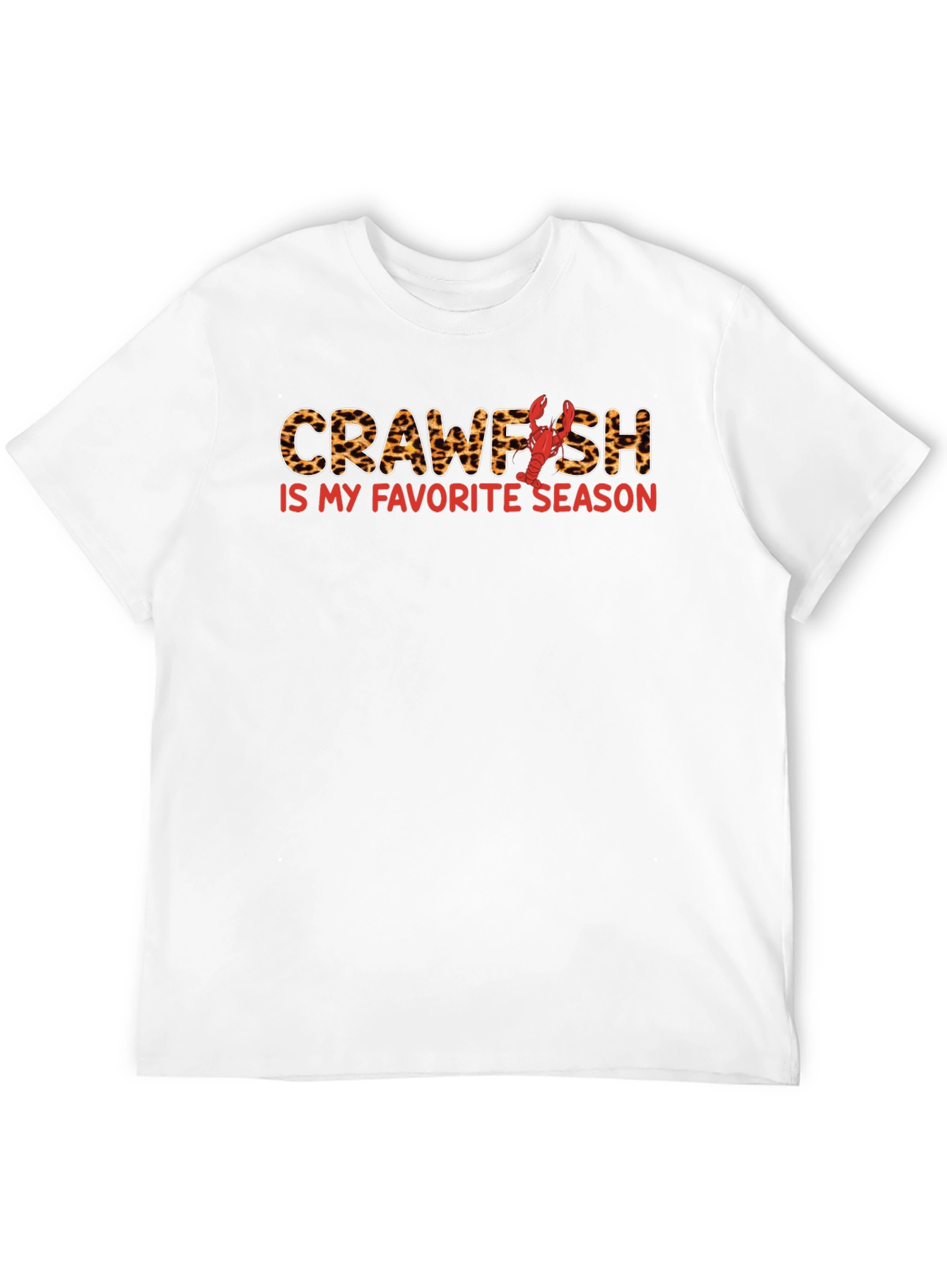 Crawfish Season T-Shirt - Leopard Print