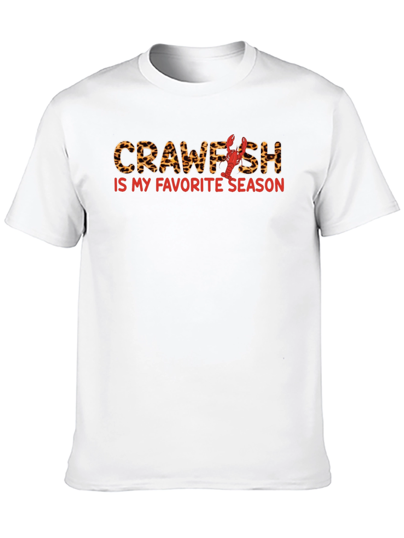Crawfish Season T-Shirt - Leopard Print