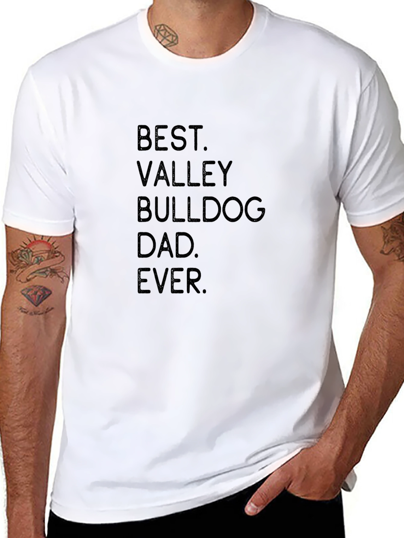 Best Valley Bulldog Dad Ever T-Shirt