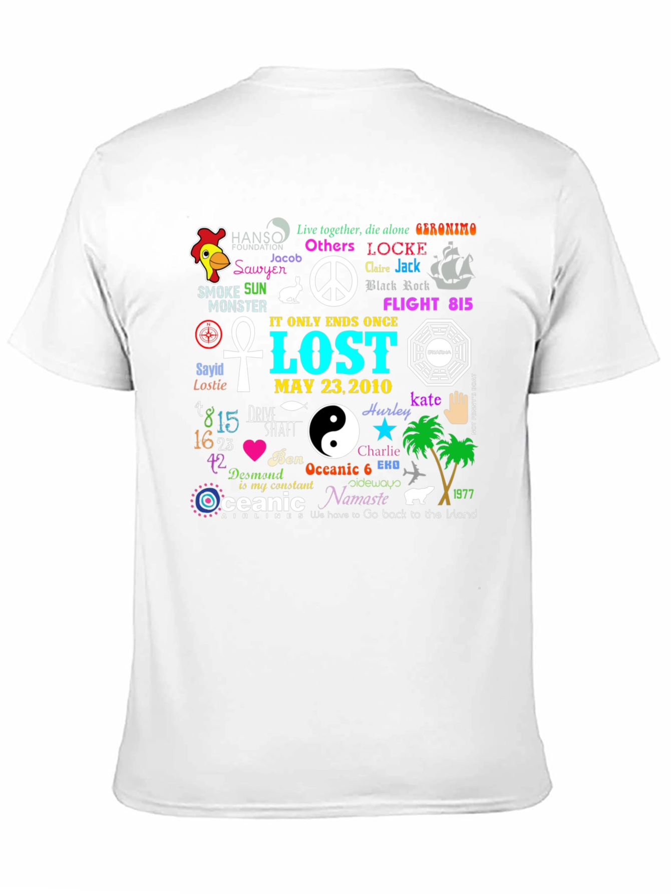 Lost TV Show Inspired Graphic T-Shirt